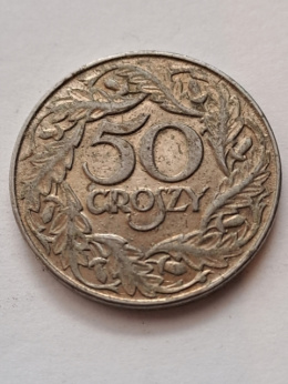 Generalna Gubernia 50 Groszy 1938 r znak