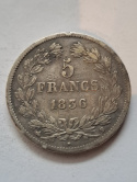 5 Franków Louis Philippe I 1836 r stan 3