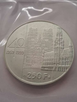 Belgia 250 Franków Albert II 1999 r