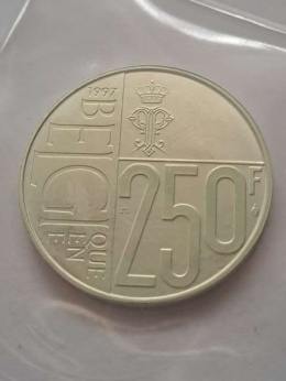 Belgia 250 Franków Albert II 1997 r