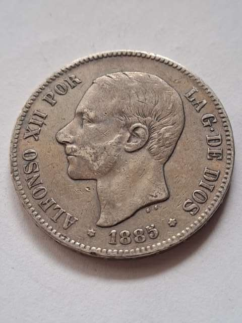 Hiszpania 5 Pesetas Alfonso XII 1895 r