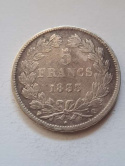 Francja 5 Franków Louis Philippe I 1833 r