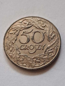 Generalna Gubernia 50 Groszy 1938 r znak