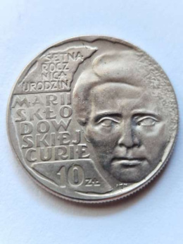 10 zł Maria Skłodowska-Curie 1967 r