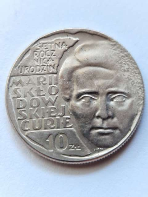 10 zł Maria Skłodowska-Curie 1967 r