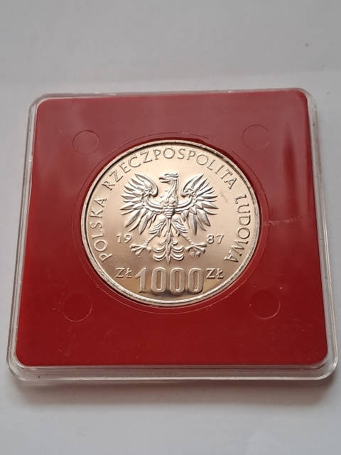 1000 zł XV Zimowe Igrzyska Olimpijskie 1987 r próba