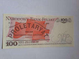 Banknot 100 zł Ludwik Waryński 1986 r seria TN