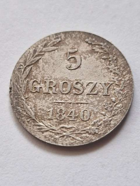 Królestwo Polskie 5 Groszy 1840 r MW