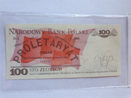 Banknot 100 zł Ludwik Waryński 1986 r seria NT