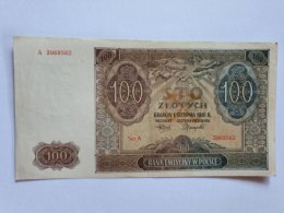 Banknot 100 złotych 1941 r seria A