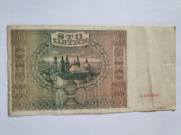 Banknot 100 złotych 1941 r seria A