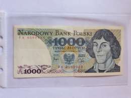 Banknot 1000 zł Mikołaj Kopernik 1982 r seria FK