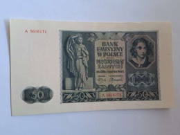 Banknot 50 złotych 1941 r seria A