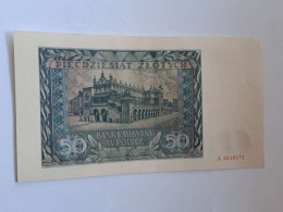 Banknot 50 złotych 1941 r seria A