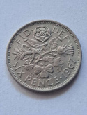 Wielka Brytania 6 Pence 1967 r