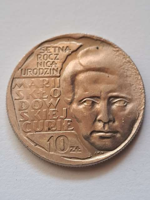 10 zł Maria Skłodowska-Curie 1967 r