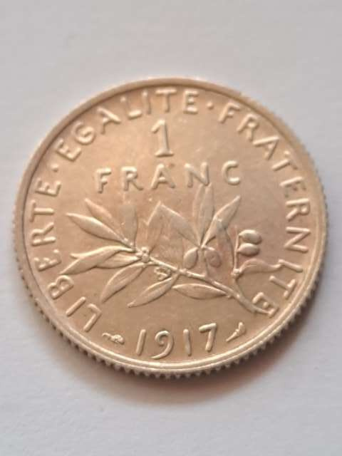 Francja 1 Frank Trzecia Republika 1917 r