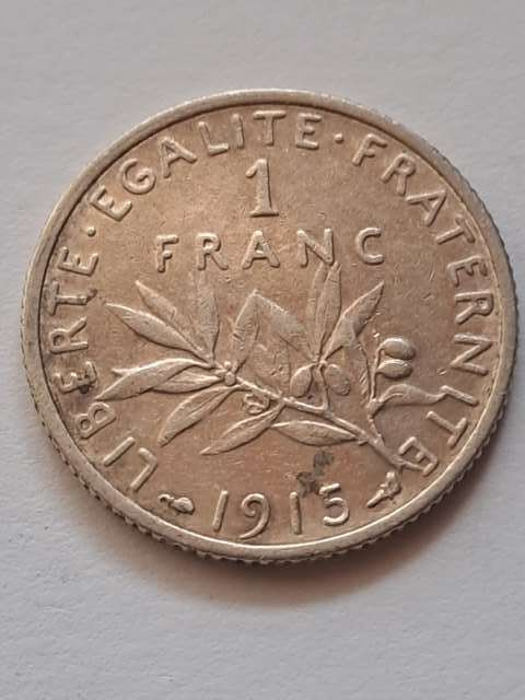 Francja 1 Frank Trzecia Republika 1915 r