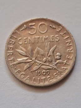 Francja 50 Centimes 1909 r