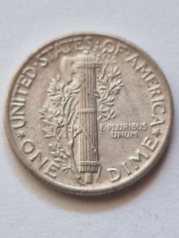 USA 10 Centów Mercury 1943 r