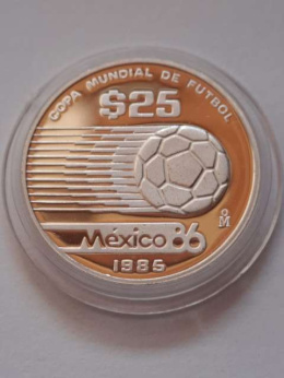 Meksyk 25 Peso 1985 r Mundial