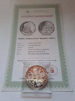 Replika Petition Crown Karola II 1663 r