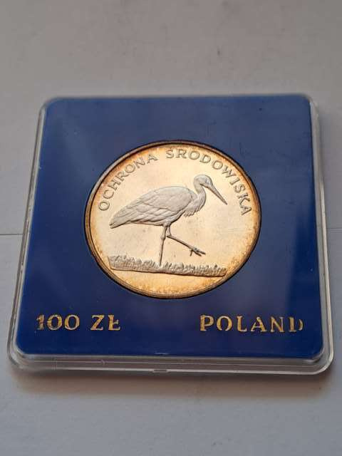 100 zł Ochrona Środowiska Bocian 1982 r