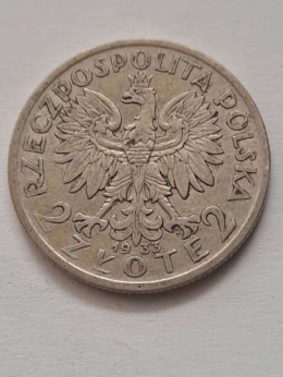 2 zł Głowa Kobiety 1933 r