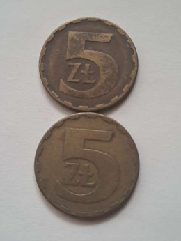 5 złotych 1983 r i 1980 r