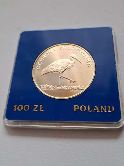 100 zł Ochrona Środowiska Bocian 1982 r