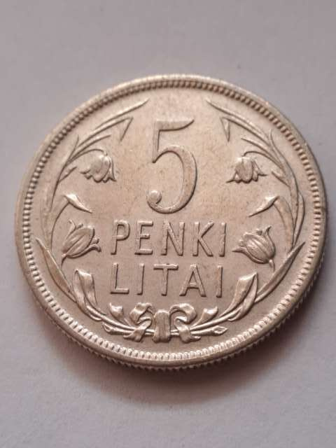 Litwa 5 Penki Litai 1925 r