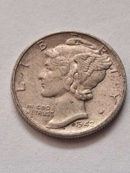 USA 10 Centów Mercury 1943 r