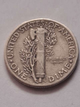 USA 10 Centów Mercury 1945 r