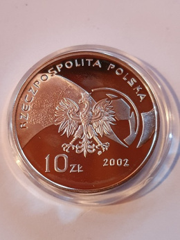 10 zł Mistrzostwa Świata w Piłce Nożnej 2002 r