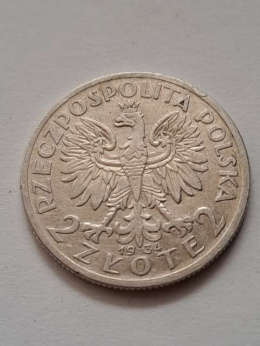 2 zł Głowa Kobiety 1934 r