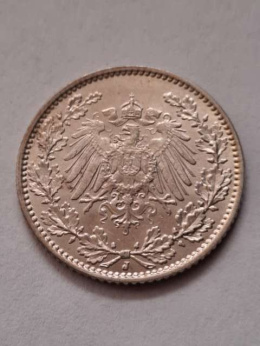 Niemcy 1/2 Marki Wilhelm II 1915 r J