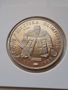 500 zł XV Igrzyska Olimpijskie Calgary 1987 nikiel