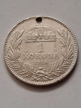 Austria 1 Korona Franciszek Józef I 1914 r