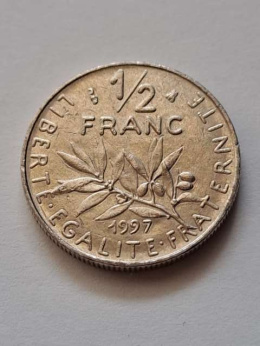 Francja 1/2 Franka 1997 r