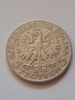 5 zł Głowa Kobiety 1933 r