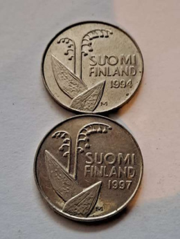 Finlandia 10 Pennia 2 szt różne lata