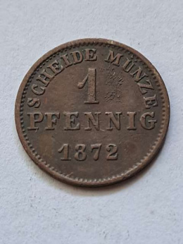 Niemcy 1 Pfenning Hesja 1872 r