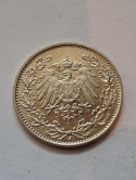 Niemcy 1/2 Marki Wilhelm II 1915 r J