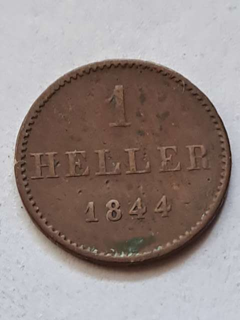 Niemcy 1 Haller Frankfurt 1844 r