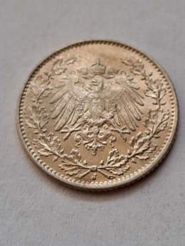 Niemcy 1/2 Marki Wilhelm II 1915 r J