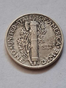 USA 10 Centów Mercury 1945 r