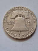 USA 1/2 Dollara Franklin 1952 r