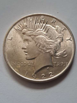 USA Dollar Peace 1922 r