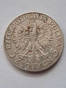 5 zł Głowa Kobiety 1933 r