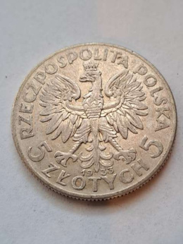 5 zł Głowa Kobiety 1933 r